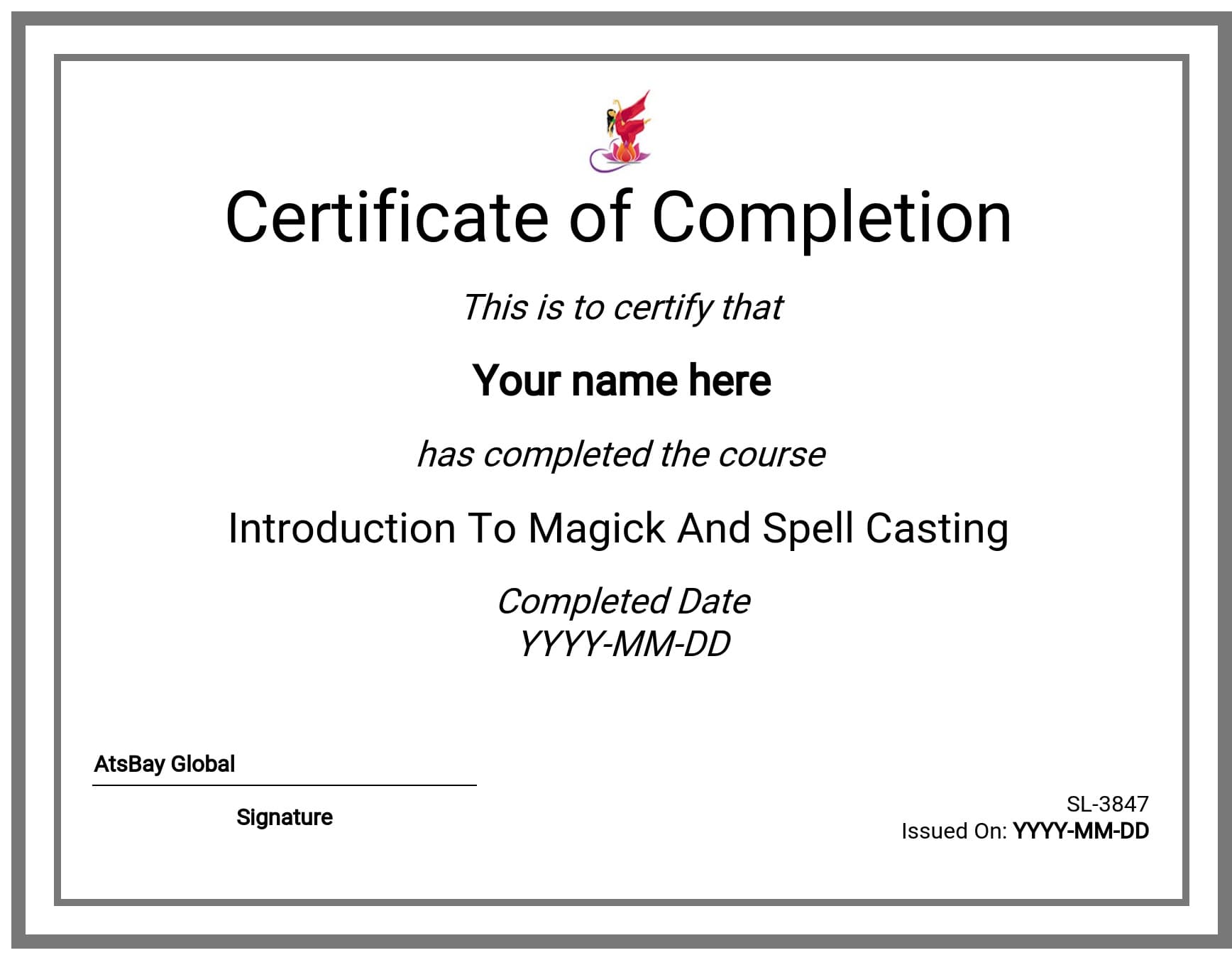 Course Certificate