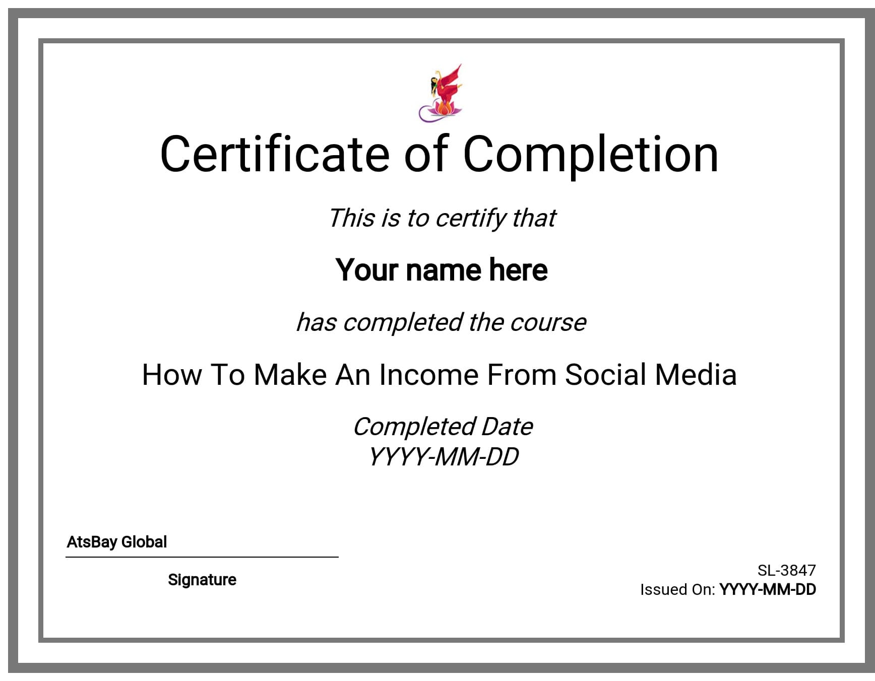 Course Certificate