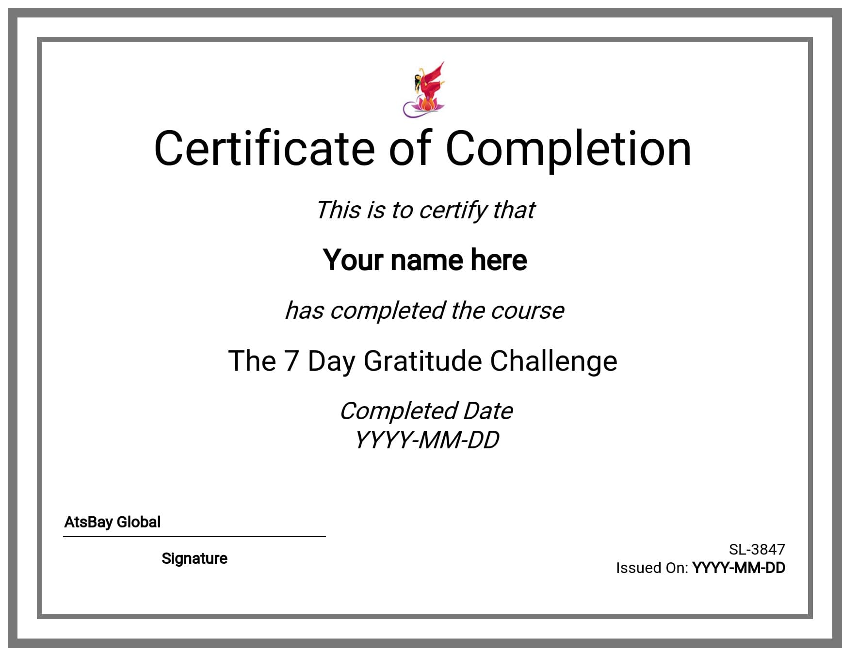 Course Certificate